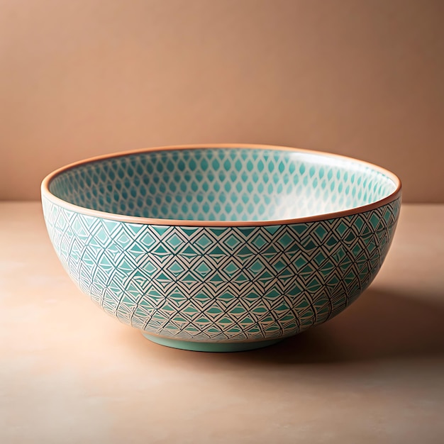 Premium 3D Mockup of a Beautifully Designed Bowl