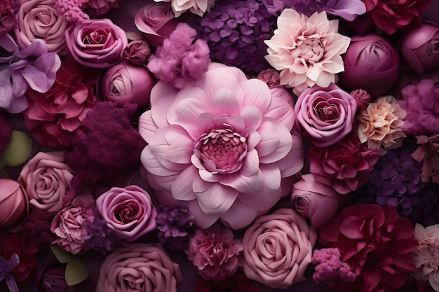 Premium flowers background in luxury style