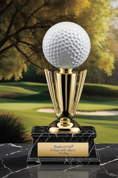 Photo premium golf trophy images for golfing events