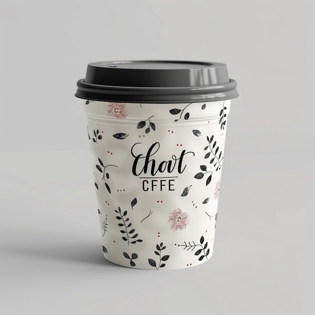 A Premium Hot drink coffee cup with mockup Image