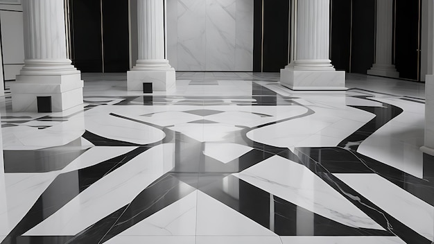 Premium Marble Tiles and Flooring Design in exclusive blackwhite pattern with 8k Regulation