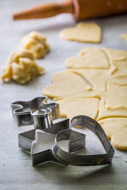 Preparation for baking the sweet milky biscuits