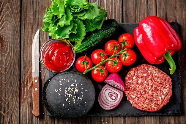 Preparation of burger