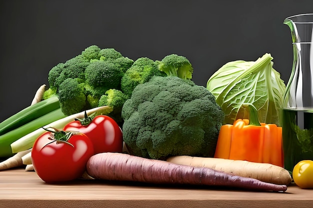 Preparation to cook mixed vegetables