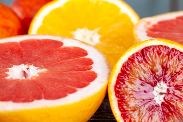 Preparation of desserts from citrus oranges grapefruits