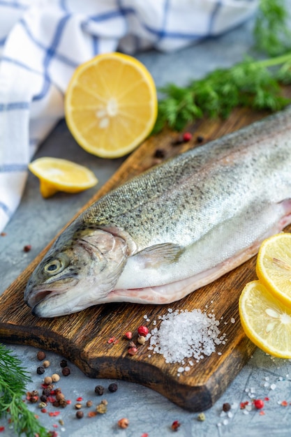 Preparation of rainbow trout