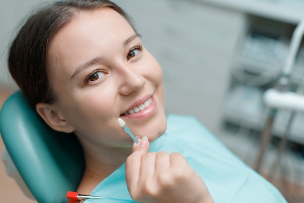 Preparation for teeth whitening in dental office