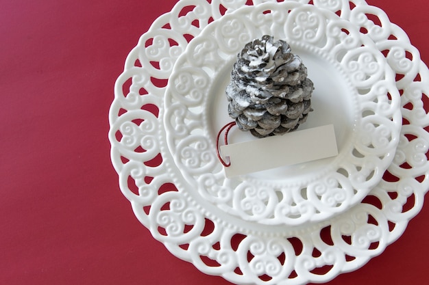 Preparations about arranging the table for winter holidays Winter decoration DIY