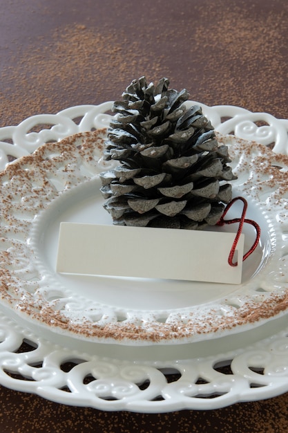 Preparations about arranging the table for winter holidays Winter decoration DIY