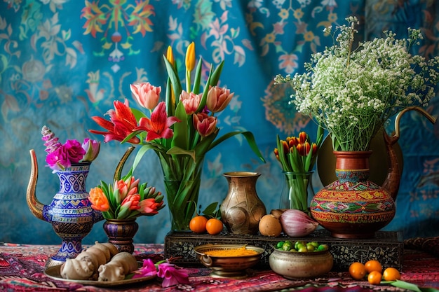 Prepare Nowruz symbolic items such as HaftSeen for generative ai