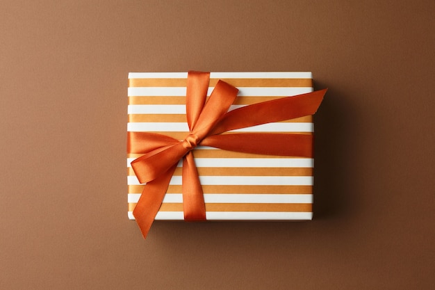 Present box in gift paper