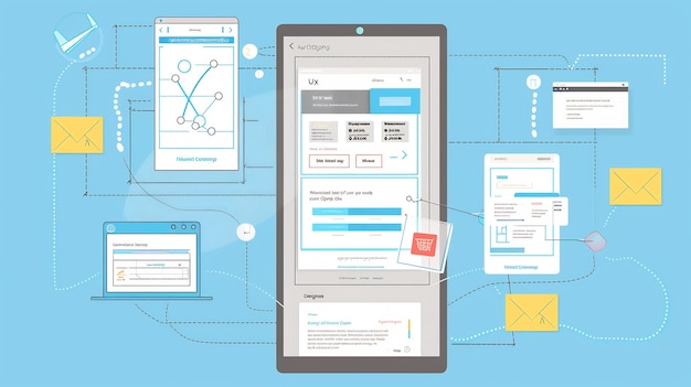 Present user experience UX workflow integrates multivariate testing wireframing prototyping focus