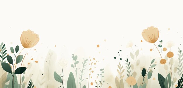 presentation background template with flower