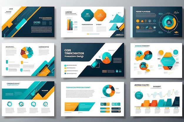 Presentation template design Vector infographics Use in Presentation flyer and leaflet