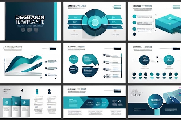 Presentation template design Vector infographics Use in Presentation flyer and leaflet