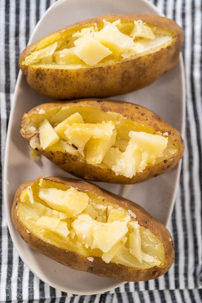 Pressure Cooker Baked Potatoes