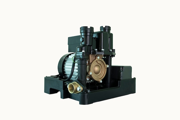 Pressure water pump automatic  supply system isolate on white background clipping path