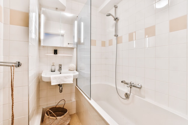 Pretty bathroom interior