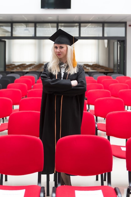 Pretty Female College Graduate at Graduation