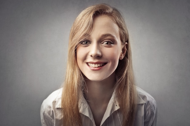 Pretty smiling young woman