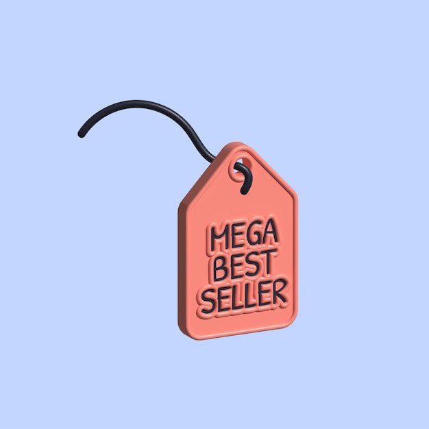 price tag mega best seller icon