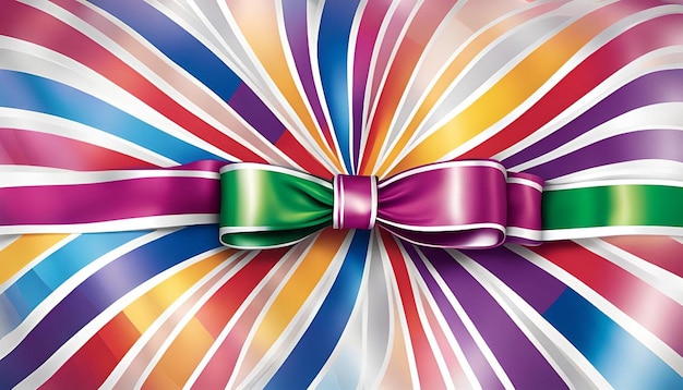 Pride day flag ribbon background