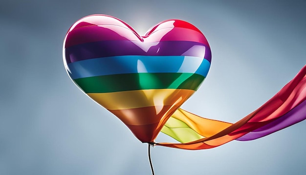 Pride day flag with love is love message