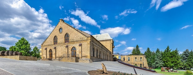 Prince Trubetskoy winery castle in  Kherson region, Ukraine, on a sunny summer day