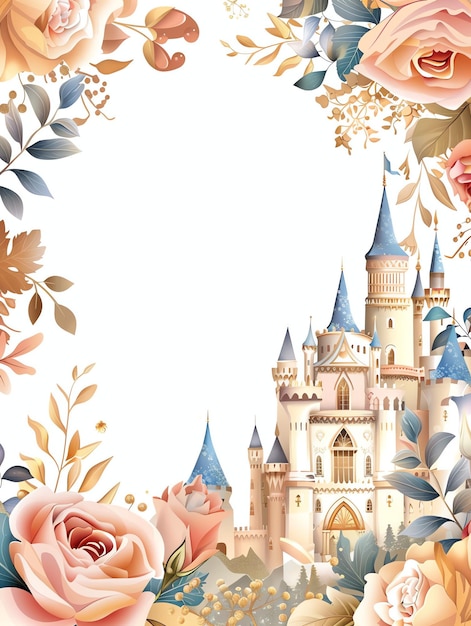 Princess palace theme illustration