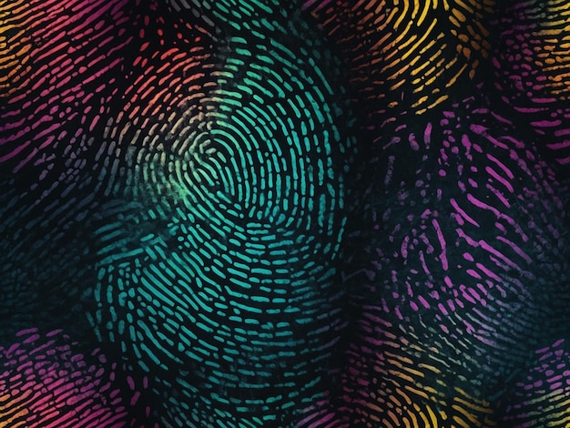 Photo a print of a pattern of a fingerprint