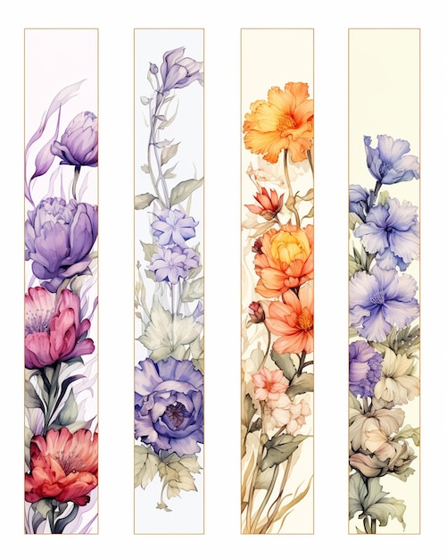 Photo printable flower banners free