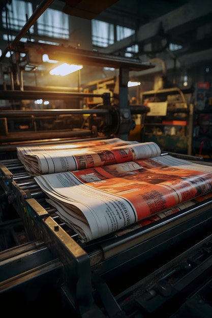 printing press in a factory