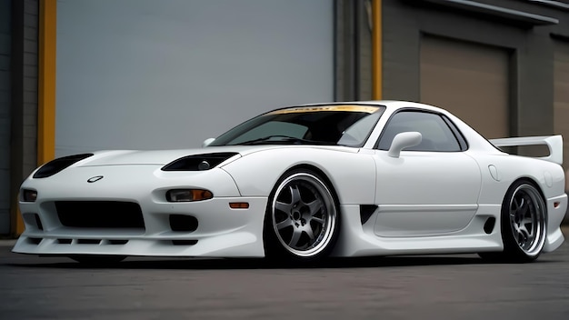 Photo pristine power the white mazda rx7