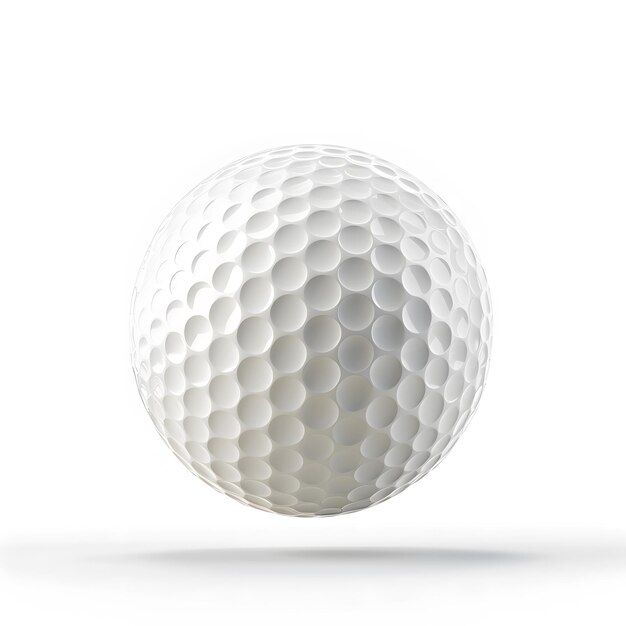 Photo pristine white golf ball isolated on white background