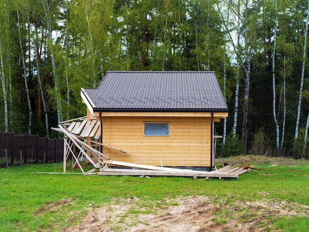 The process of building a private wooden house