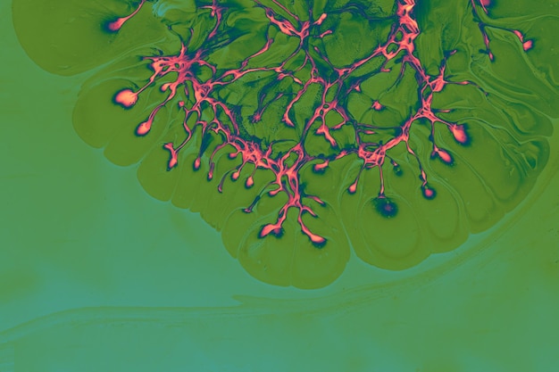 Process of dissolving acrylic paint into water Amazing abstract background