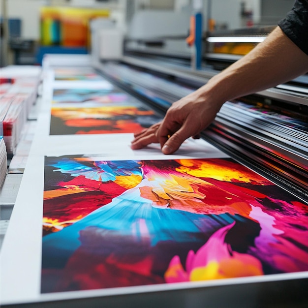 The process of inkjet printing with vibrant highquality inks on glossy paper