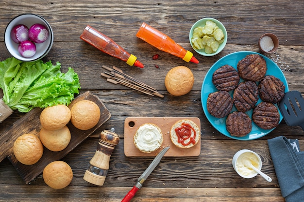 Process of making a juicy burger