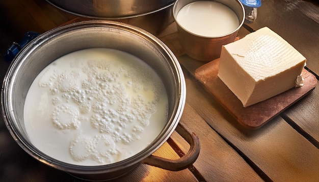 the process of making yogurt and cheese from fresh milk