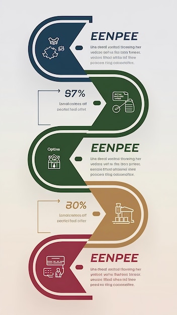 Process visualization infographic template with 4 steps or options vector eps10 illustration