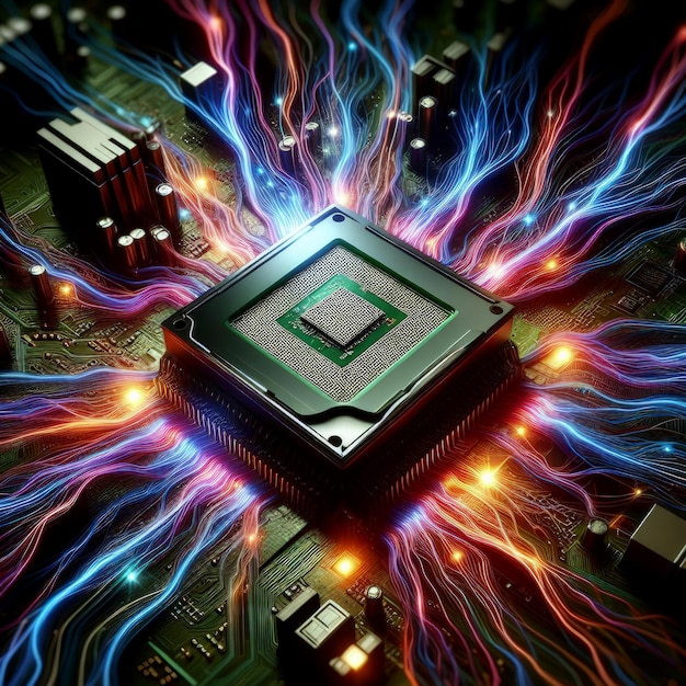 Processor and circuit RGB photo