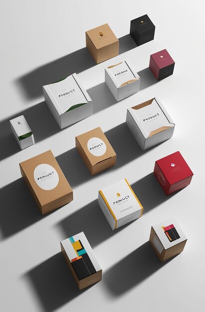 Photo product box mockups