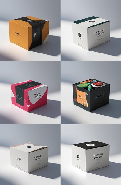 Photo product box mockups