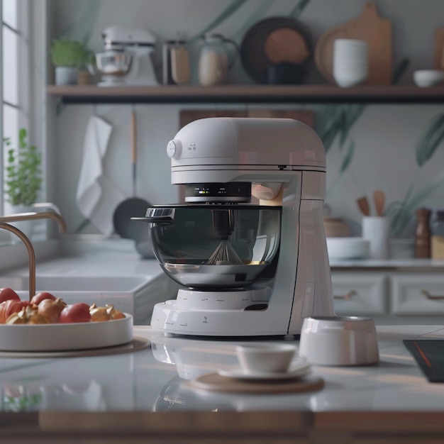 A product demo animation for a kitchen gadget highlighting its features and usage