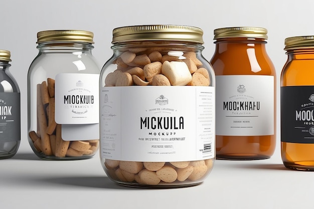 Product Label Mockup Kit Blank White Space Design