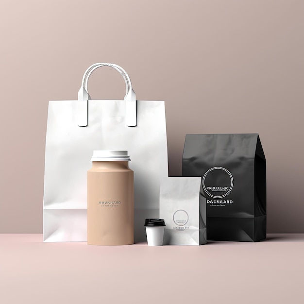 Product packaging such as a box or bag generative ai