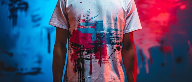 Photo product photography of a tshirt