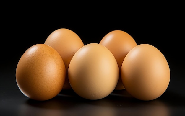 Product Shots of Eggs with No Background Generated By Ai