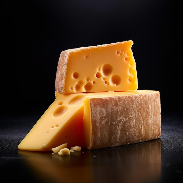 Product shots of photo of cheese with no backgrou