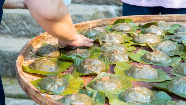 Production Ching Ming Festival worshiping ancestors offerings steamer Caozai Kueh Kueh